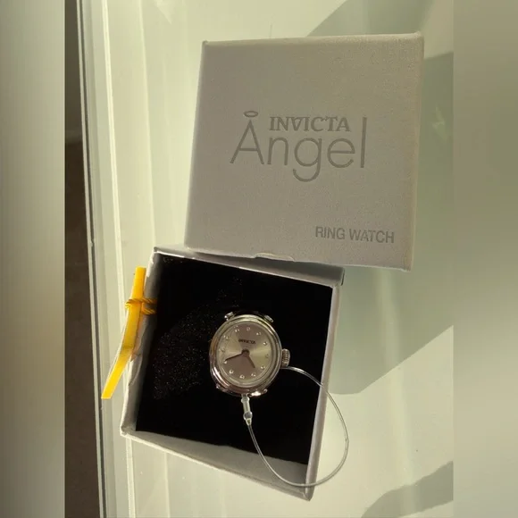 Viral Invicta Angel Silver Ring Watch adjustable - Picture 1 of 4